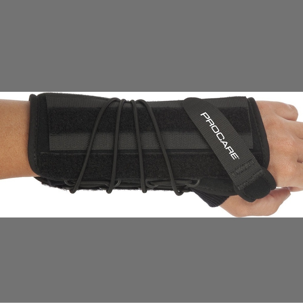ProCare Black Wrist Support Quick-Fit Wrist II - Universal, Left